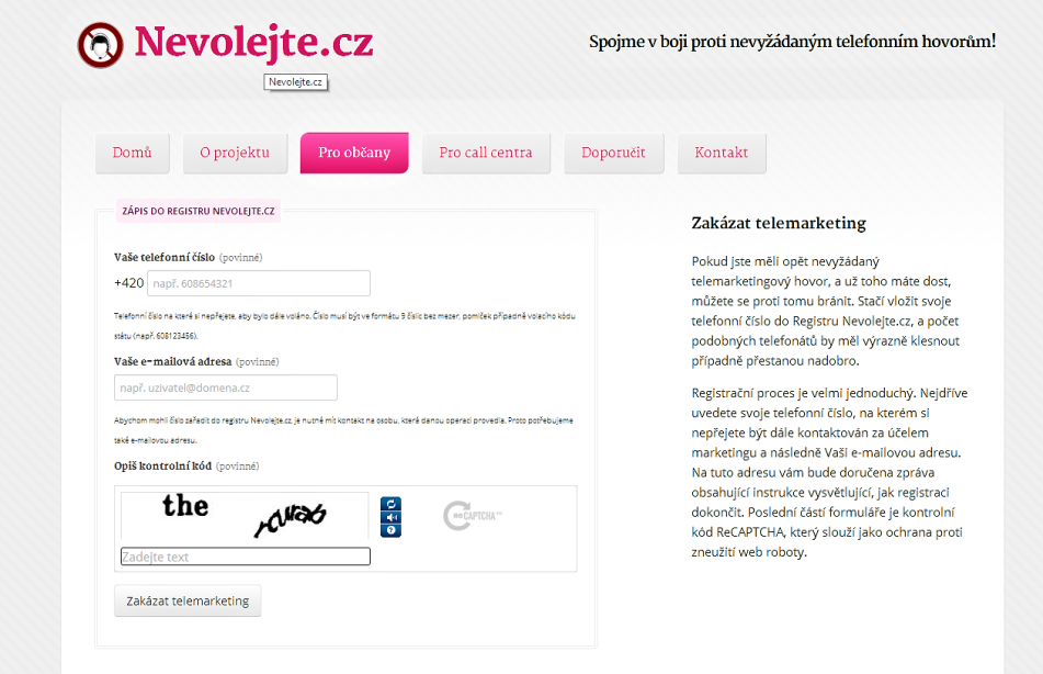 Nevolejte.cz