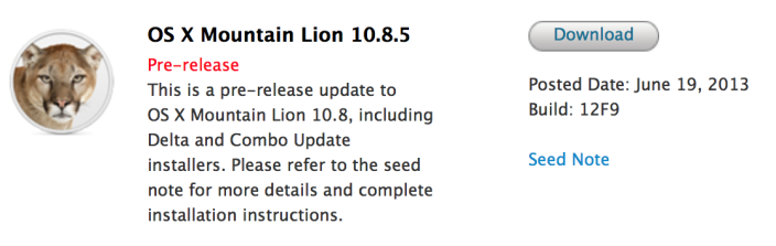 OS X update