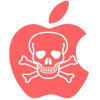 apple virus vir error chyba - icon logo hrozba
