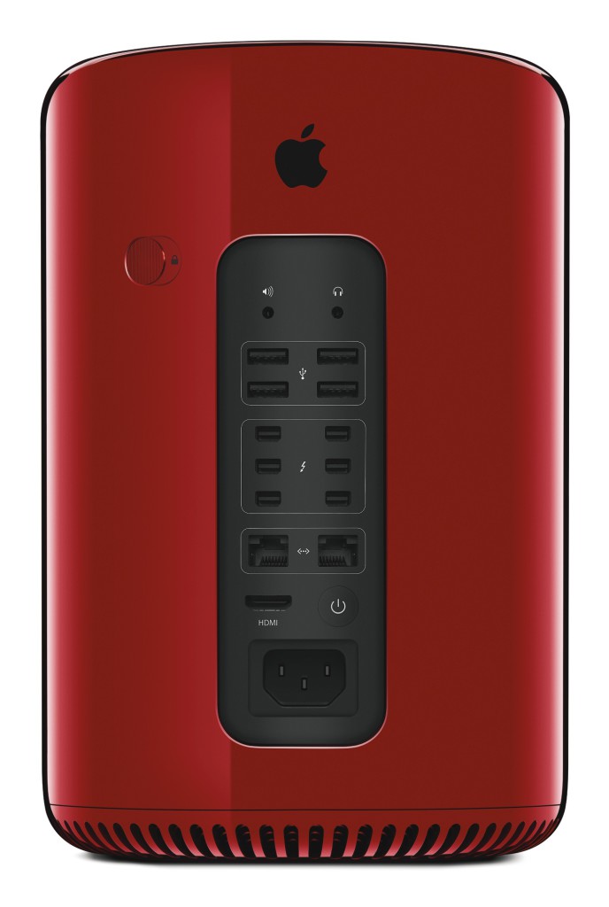 Red červený Mac Pro