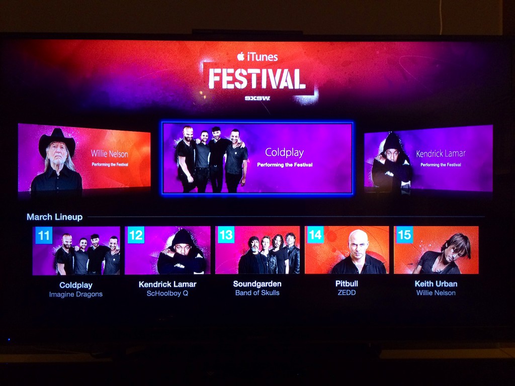itunes festival 2014 Apple TV