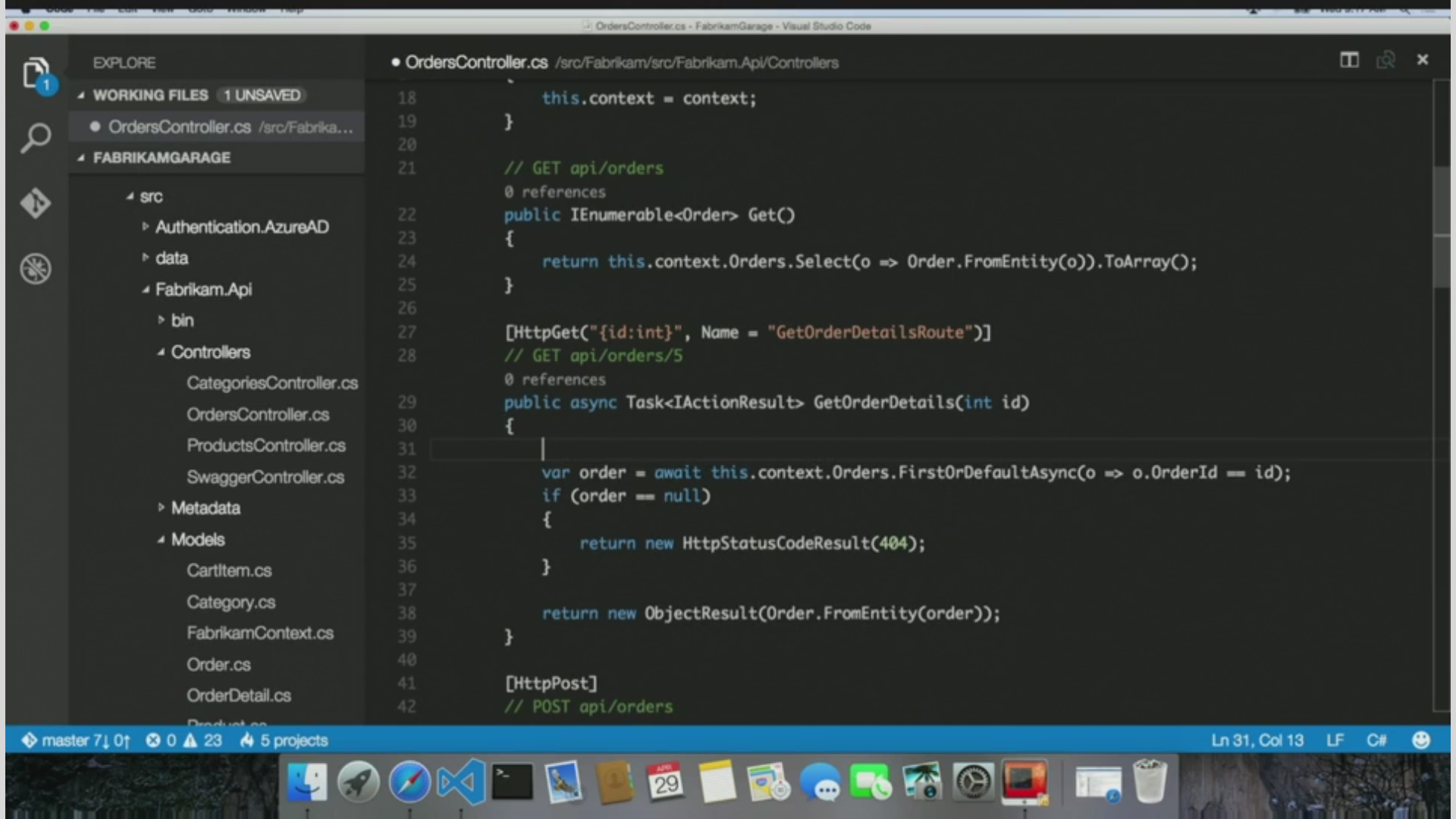 Visual studio code for typescript
