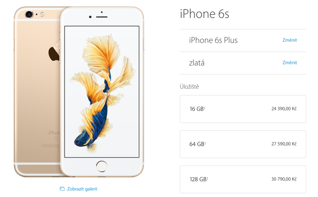 iPhone 6s Plus cena