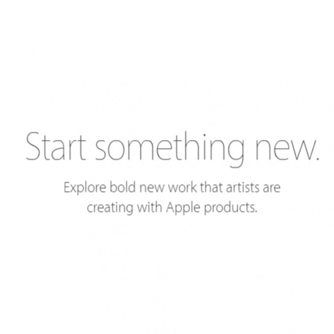 Start something new – prozkoumejte práce umělců, které vytváří pomocí Apple produktů