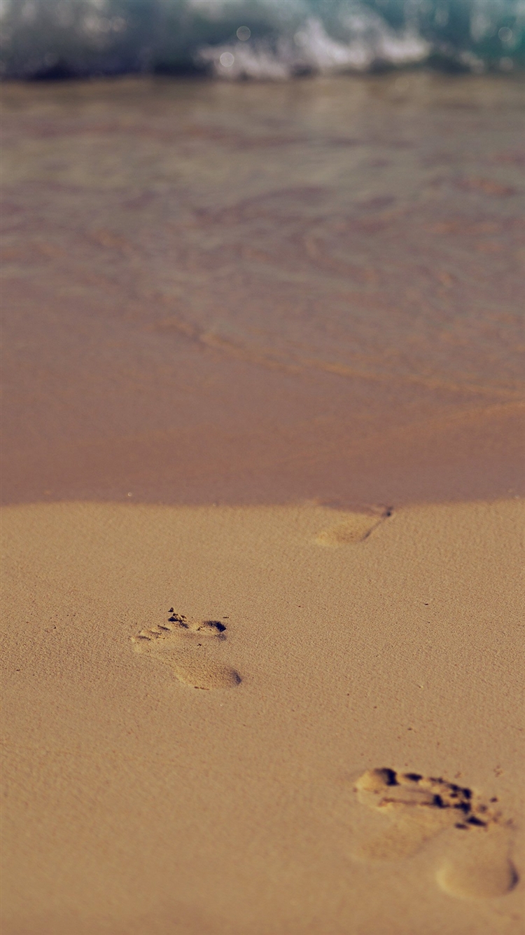 Sea-Beach-Footprint-Vacation-Summer-Dark-iPhone-6-wallpaper-ilikewallpaper_com_750
