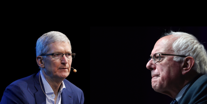Prezidentský kandidát, Bernie Sanders chce, aby Apple vyráběl produkty v US