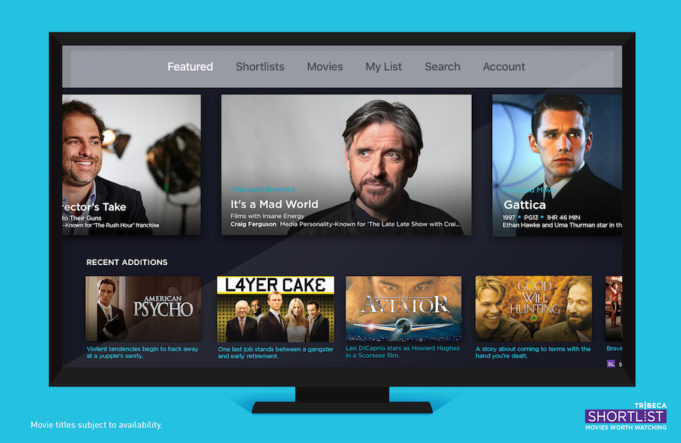 Na Apple TV přichází streamovací služba Tribeca Shortlist