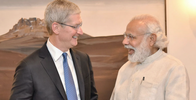 Tim Cook se setkal s indickým premiérem Modim a hovořil s ním o rozvoji výroby