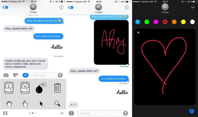 Používejte všechny úžasné funkce iMessage na iOS 10