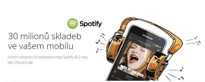 Operátor O2 vám dá Spotify nejen zdarma, ale dokonce i bez spotřeby dat!