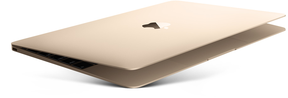 MacBook náhled gold