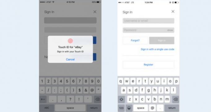 eBay do své aplikace přidává podporu Touch ID pro jednoduché přihlašování
