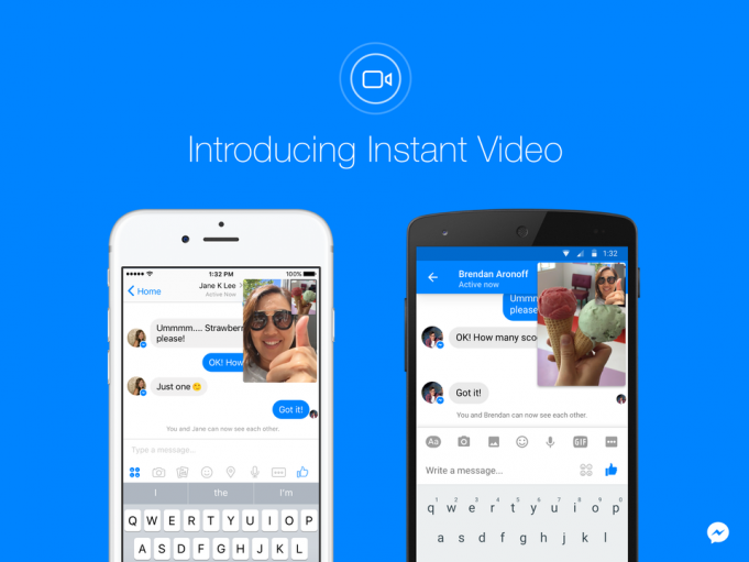 Facebook Messenger zavádí „Instant Video“
