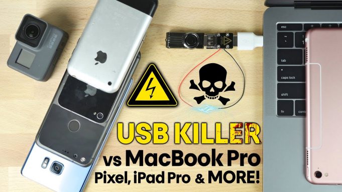 USB Killer vs. Apple MacBook Pro a iPad
