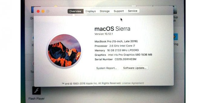 Ak MacBook Pro tvrdí, že má Intel Iris Pro 580 tak to nie je pravda
