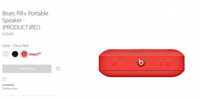 Apple vydá Beats Solo3 a Beats Pill+ ve speciální edici RED