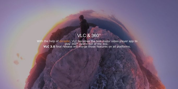 Populární macOS přehrávač VLC nyní přehraje 360° videa