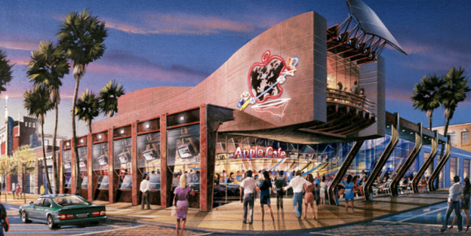 Apple mohl mít řetězec Apple Cafe místo toho máme dnes Apple Store