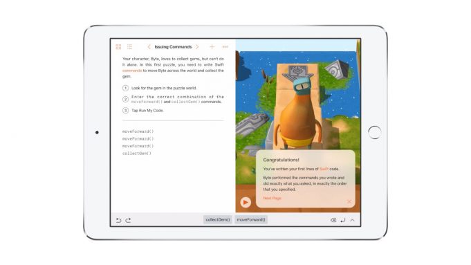 Apple aktualizoval aplikaci Swift Playgrounds pro iPad!