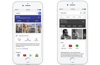 Google nyní zobrazuje odkazy na Spotify, Apple Music a YouTube při vyhledávání na iOS