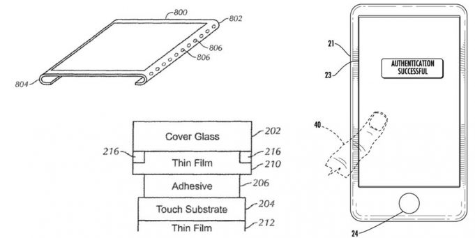 Apple má patent na rámeček bez displeje a tlačítkové Touch ID v displeji