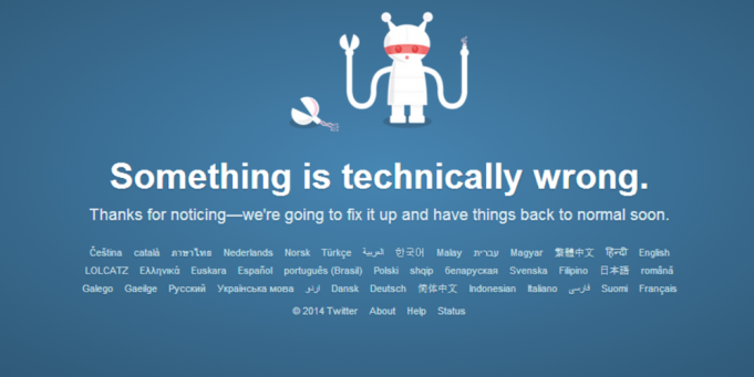 Twitter má výpadky po celém světě!