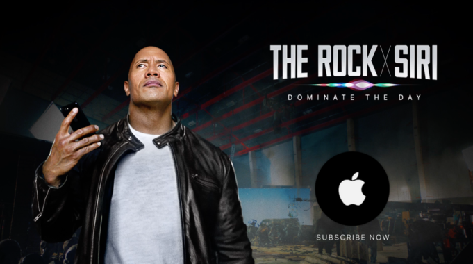 Apple natočil film The Rock X Siri!