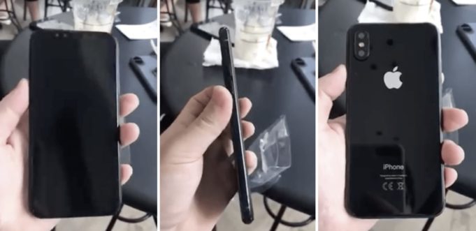 Detailní pohled na iPhone 8 v černé variantě