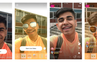 Instagram přidává obličejové filtry do živého vysílání