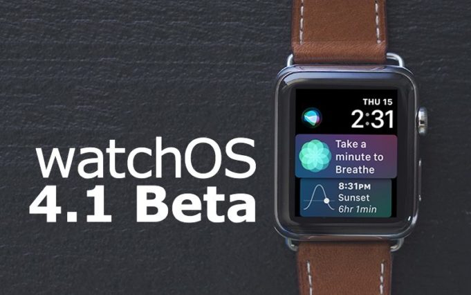 Apple vydal watchOS 4.1 beta 3 pro vývojáře