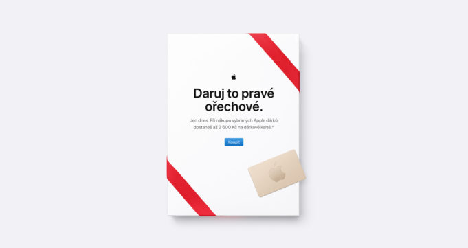 Černý pátek – Apple.cz letos naděluje dárkové karty!