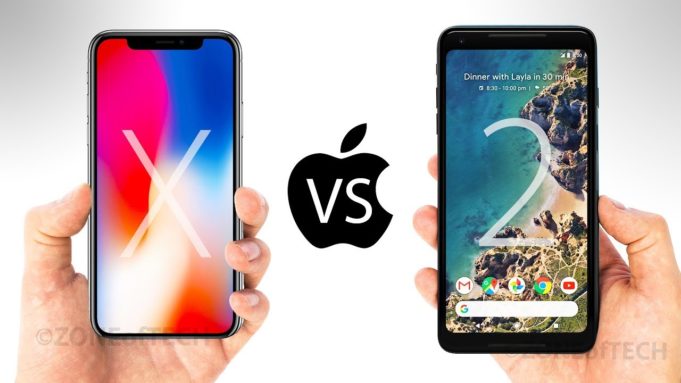 Test rychlosti – iPhone X vs Google Pixel 2
