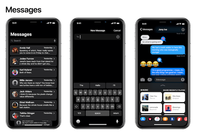 theme dark mode x s Koncept iPhone   Dark Jak Mode? by vypadal X AppleNovinky.cz