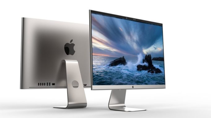 Koncept – iMac Pro 2020 s bezdrátovým nabíjením pro telefony