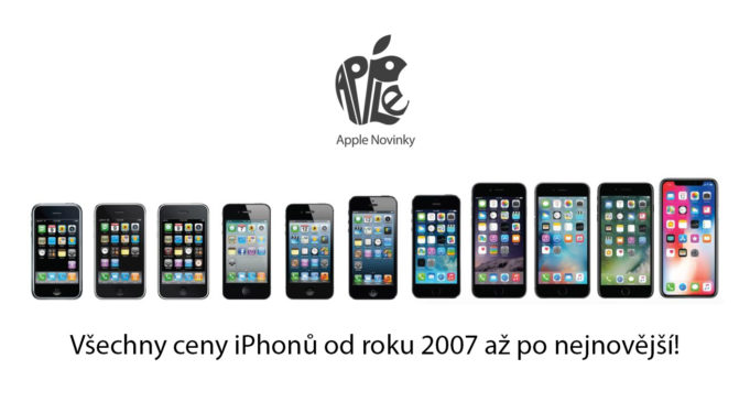 Přehled – Všechny ceny iPhonů od roku 2007 až po nejnovější!