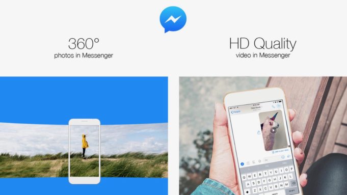 Facebook Messenger nyní dokáže posílat 360° fotografie a HD videa