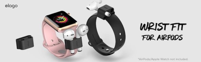 Elago přichází s příslušenstvím k Apple Watch pro uložení AirPodů na zápěstí