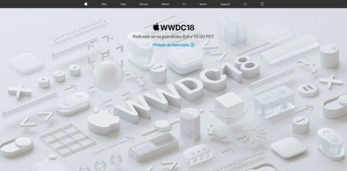 Dočkáme se živého streamu WWDC18 + přidejte si událost do svého kalendáře