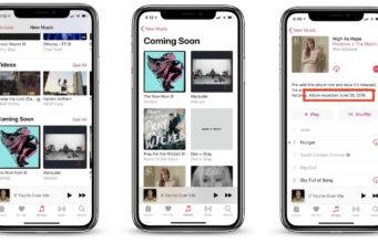 Apple aktualizoval Apple Music, například přidal sekci „Coming Soon“