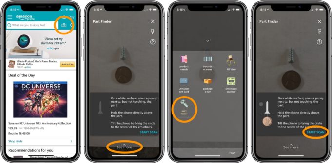 Amazon spustil funkci „part finder“ pro koupi šroubů a dalších součástek