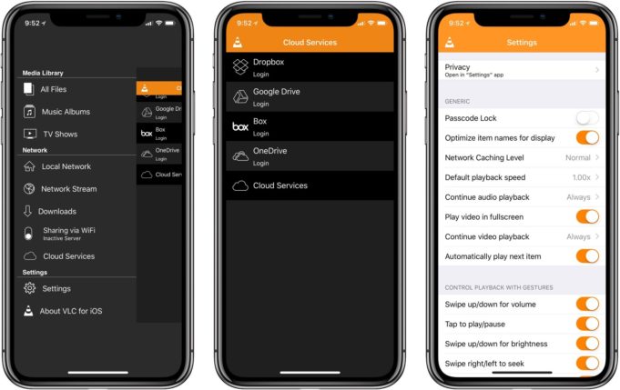VLC pro iPhone a iPad: 360° videa, Chromecast a další
