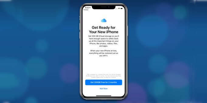 Apple nabízí dva měsíce zdarma 200 GB uložiště na iCloud pro nové zákazníky v USA