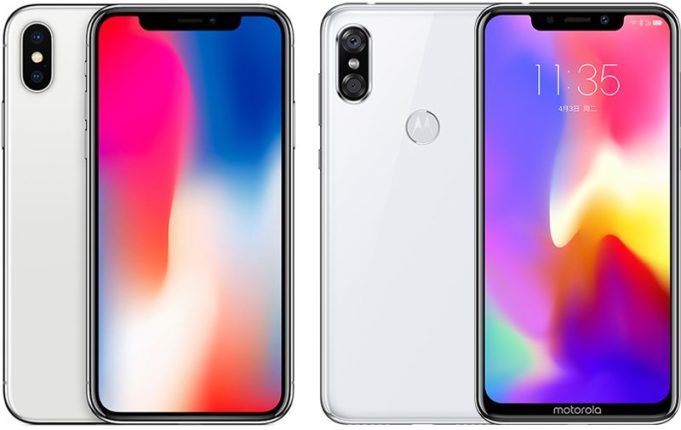 Motorola P30 jako kopie iPhonu X