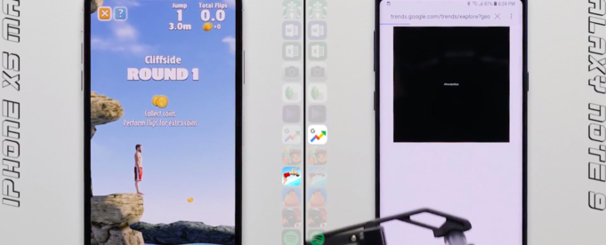 iPhone Xs Max porazil Samsung Galaxy Note 9 v testu rychlosti spouštění aplikací