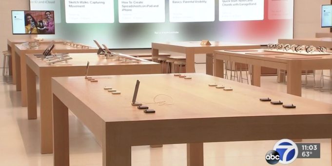 Zloději vykradli Apple Store za 1,1 milionů korun za 30 vteřin!