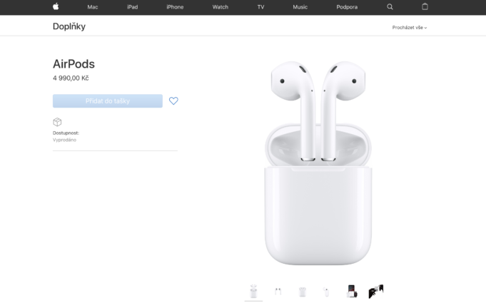AirPods jsou vyprodané v celé Evropě! Dočkáme se 2. generace?