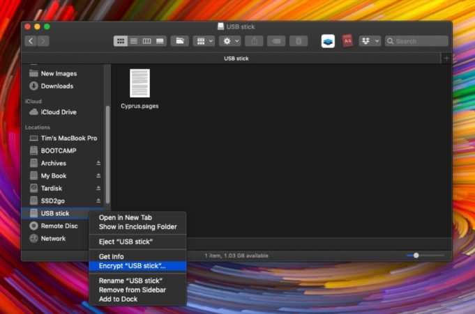 Návod – Jak šifrovat USB flash disk v macOS Mojave
