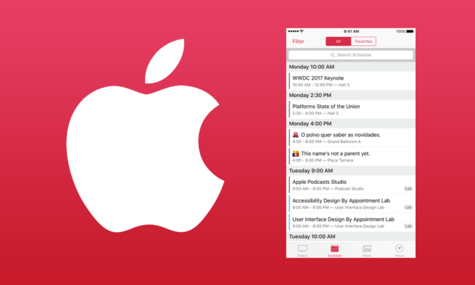 Apple dnes aktualizoval svou aplikaci WWDC s několika novými funkcemi