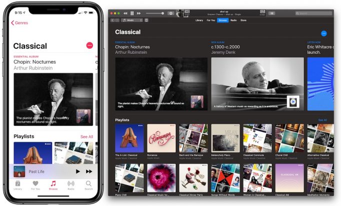 Problémy klasické hudby v Apple Music