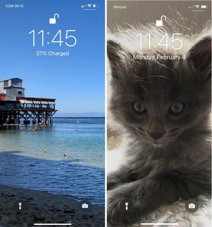 Systém iOS 12.2 ukazuje místo data stav nabití baterie